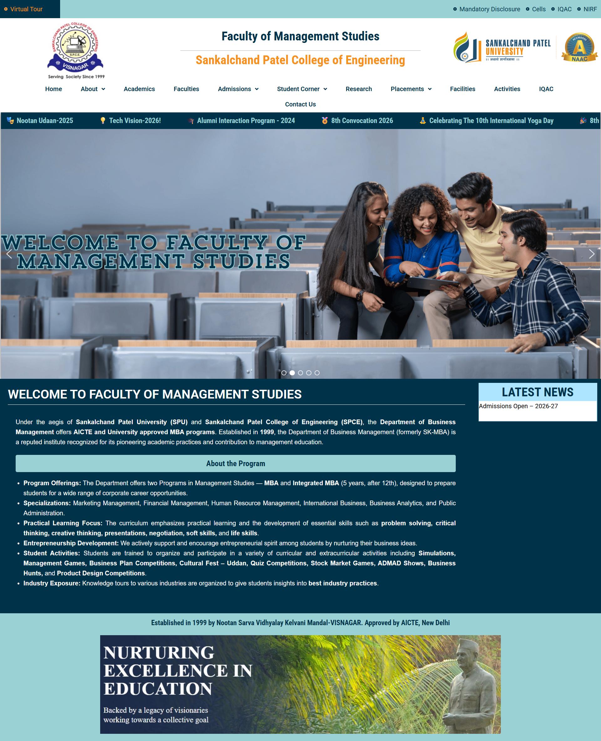 SKMBA Faculty of Management